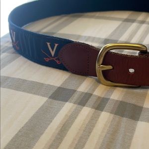 Leather University of Virginia (UVA) Belt Size 40